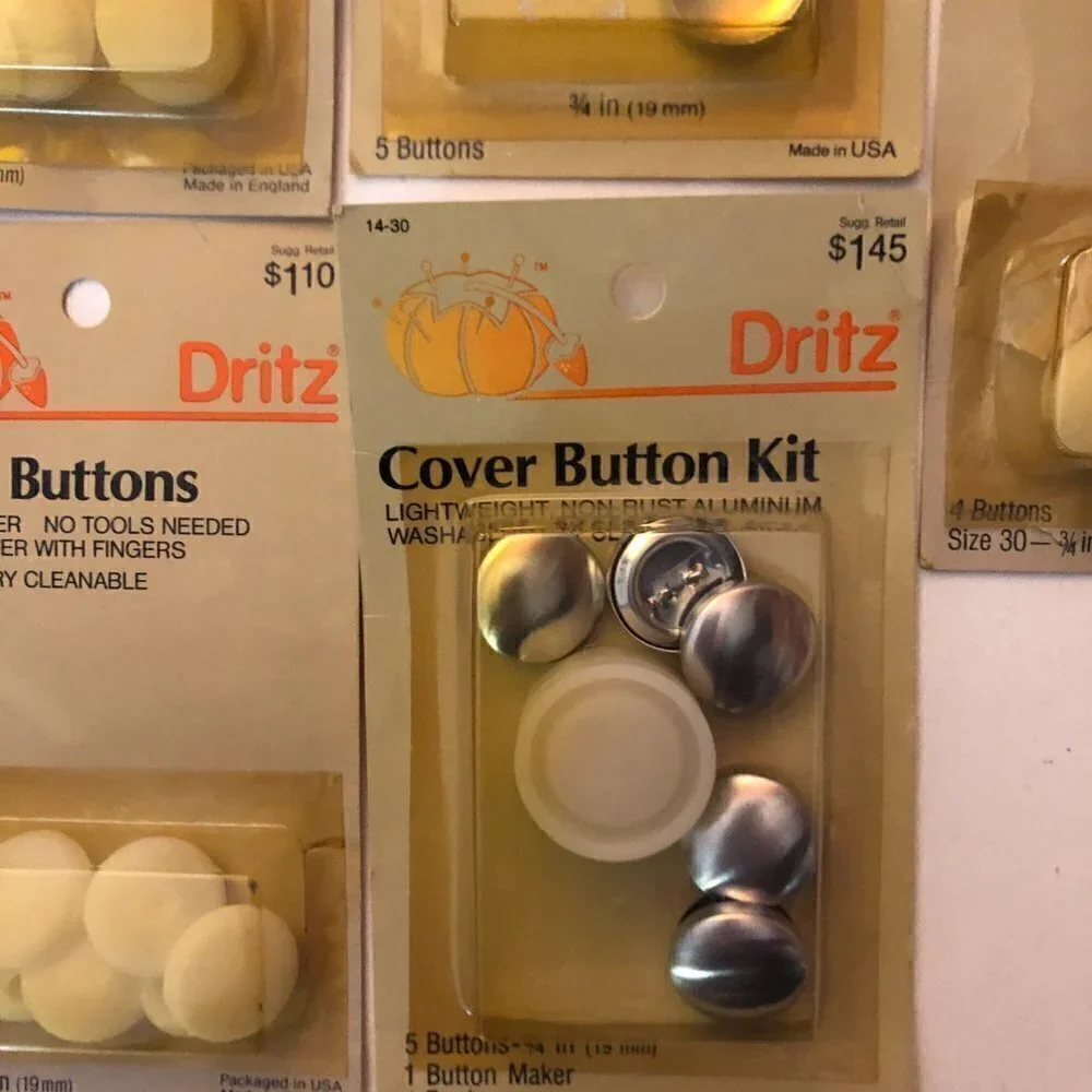 🛒 $5 - 5 packs Dritz Button Covers #2506